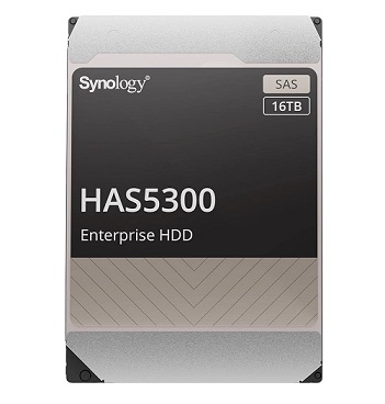 דיסק קשיח לשרת אחסון סינולוג'י Synology HAS5300-16T SAS Enterprise HDD for scalable and High-Performance Systems 3.5 Inch 16TB 512MiB Cache 262MiB/s
